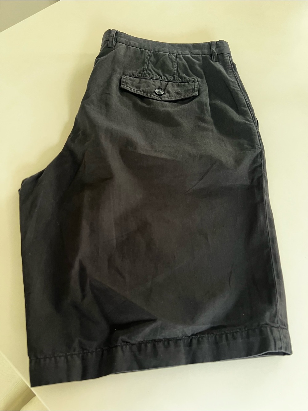 Ermenegildo Zegna Men's Black Flat-Front Cotton/Linen Shorts 58 (40”)